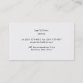 Vintages Skelett - Antiquitätengeschäft Gold Visitenkarte (Rückseite)