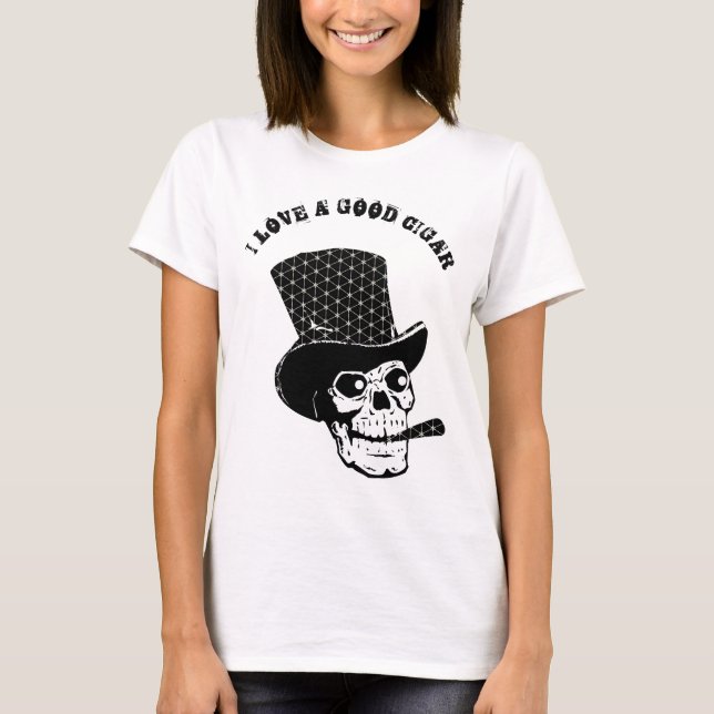 Vintages Skelett Beängstigender Spaß personalisier T-Shirt (Vorderseite)