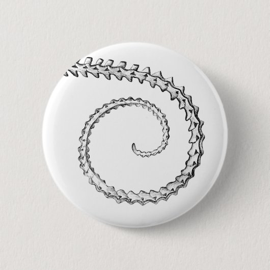 Vintages Skelett Button (Vorderseite)