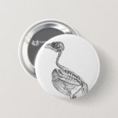 Vintages Skelett Button (Vorne & Hinten)