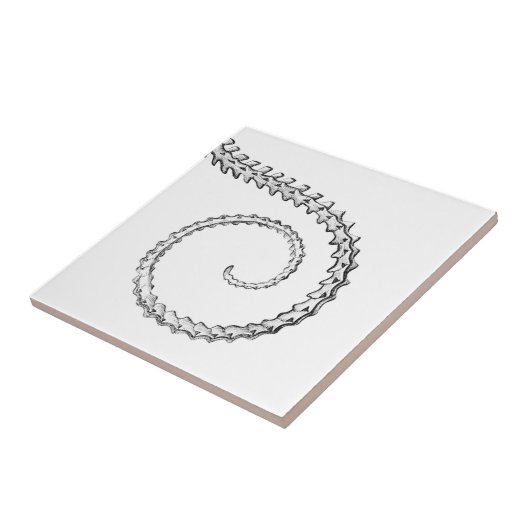 Vintages Skelett Fliese (Seite)