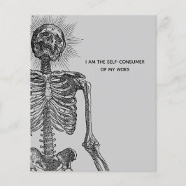 Vintages Skelett Flyer