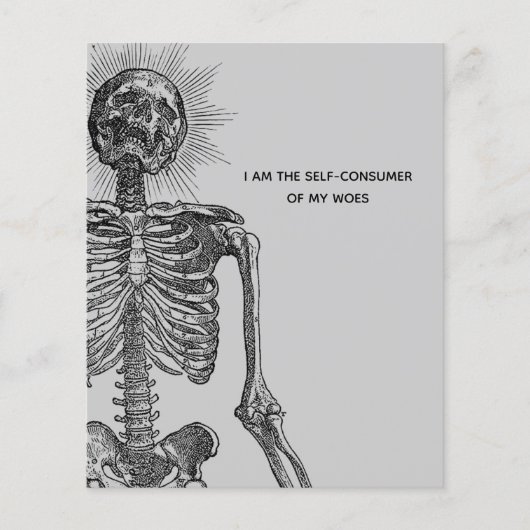 Vintages Skelett Flyer (Vorne)