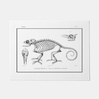 Vintages Skelett Fußmatte