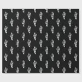 Vintages Skelett Geschenkpapier (Flach)