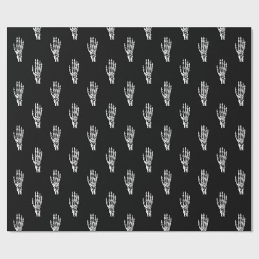 Vintages Skelett Geschenkpapier (Flach)