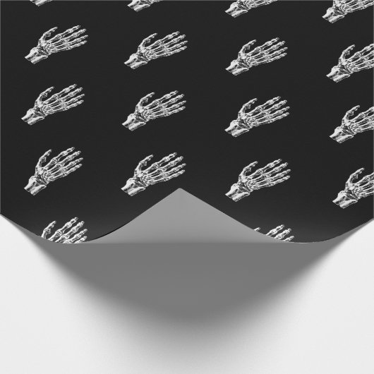 Vintages Skelett Geschenkpapier (Ecke)