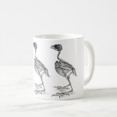Vintages Skelett Kaffeetasse (VorderseiteRechts)