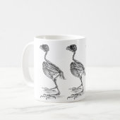 Vintages Skelett Kaffeetasse (Vorderseite Links)