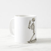Vintages Skelett Kaffeetasse (Vorderseite Links)