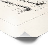 Vintages Skelett menschliche Anatomie Knochenknoch Fotodruck (Ecke)