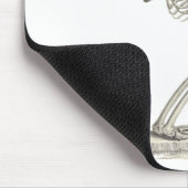 Vintages Skelett Mousepad (Ecke)