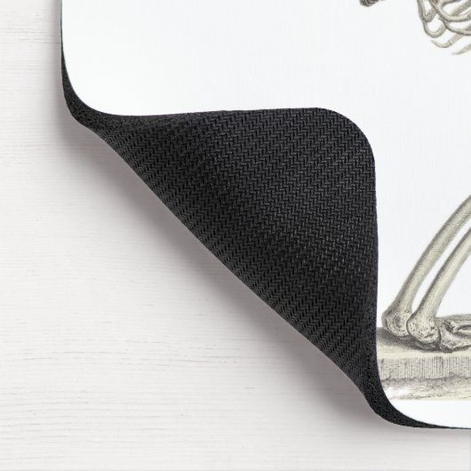 Vintages Skelett Mousepad (Ecke)