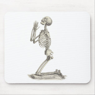 Vintages Skelett Mousepad