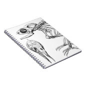 Vintages Skelett Notizblock (Rechte Seite)