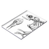 Vintages Skelett Notizblock (Linke Seite)