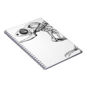 Vintages Skelett Notizblock (Rechte Seite)