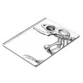 Vintages Skelett Notizblock (Linke Seite)