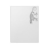 Vintages Skelett Notizblock (Rotiert)