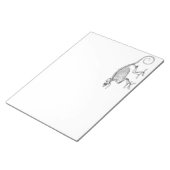 Vintages Skelett Notizblock (angewinkelt)