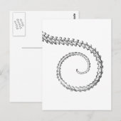 Vintages Skelett Postkarte (Vorne/Hinten)