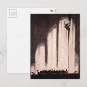 Vintages Skelett Postkarte (Vorne/Hinten)