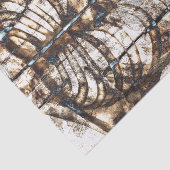 Vintages Skelett Rib Käfig Brown White Xray Seidenpapier (Ausschnitt)