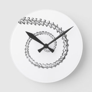 Vintages Skelett Runde Wanduhr
