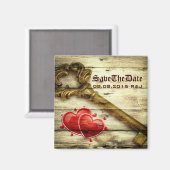 Vintages Skelett Schlüssel viktorianische Steampun Magnet (Vorderseite/Rückseite)