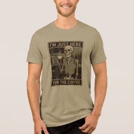Vintages Skelett Shirt Kaffee Lover T-Shirt