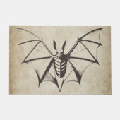 Vintages Skelettbast Halloween Fußmatte (Vorderseite)