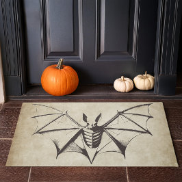 Vintages Skelettbast Halloween Fußmatte