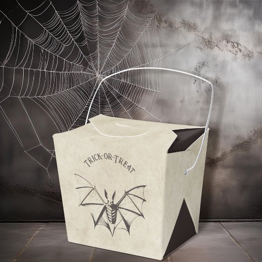 Vintages Skelettbast Halloween Geschenkschachtel