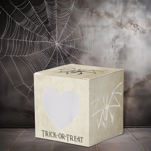 Vintages Skelettbast Halloween Geschenkschachtel