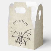 Vintages Skelettbast Halloween Geschenkschachtel (Geöffnet)