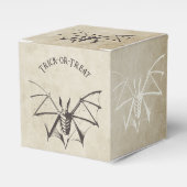 Vintages Skelettbast Halloween Geschenkschachtel (Vorderseite)