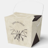 Vintages Skelettbast Halloween Geschenkschachtel (Vorderseite)