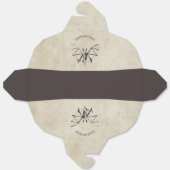 Vintages Skelettbast Halloween Geschenkschachtel (Ungefaltet)