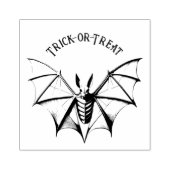 Vintages Skelettbast Halloween Gummistempel (Prägung)