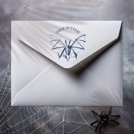 Vintages Skelettbast Halloween Gummistempel