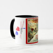 Vintages Ski-Plakat, Chamonix, der Montblanc Tasse (Vorderseite Links)