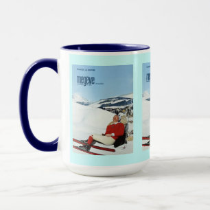 Vintages Ski-Plakat, Frankreich, Savoie, Megeve Tasse