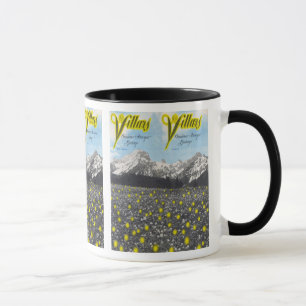 Vintages Ski-Plakat, Ski Villars Tasse