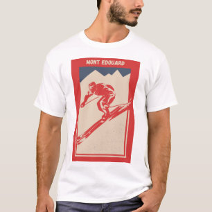 Vintages Ski Quebec Resort Mont Edouard T-Shirt
