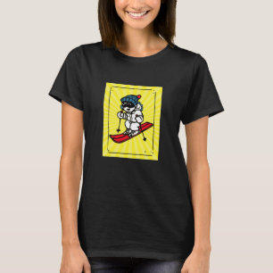 Vintages Skidesign   Skifahrer   Skigeschenk T-Shirt