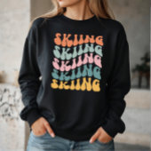 Vintages Skifahren Sweatshirt