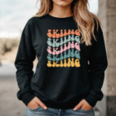 Vintages Skifahren Sweatshirt