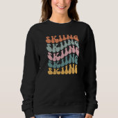 Vintages Skifahren Sweatshirt (Vorderseite)