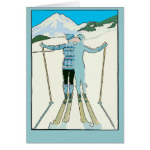 Vintages Skigebiet