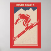 Vintages Skigebiet California Poster (Vorne)